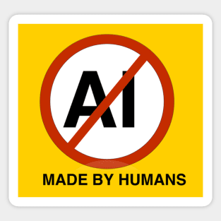 No AI Made By Humans Graphic Sticker